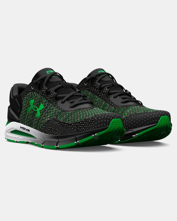 Men's UA HOVR™ Intake 6 Running Shoes in Black image number 3